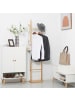 HOMCOM Garderobenständer-36L x 24B x168H cm-Naturholz