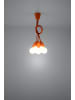 Nice Lamps Hängleuchte RENE 5 in Orange mit dem longen PVC-Kabel loft style E27 NICE LAMS