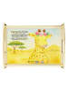 Mr. & Mrs. Panda Tablett Giraffe Blumenkranz Design mit Spruch in Weiß