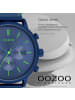 Oozoo Analog-Armbanduhr Oozoo Timepieces blau extra groß (ca. 50mm)