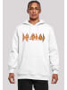 F4NT4STIC Hoodie Def Leppard Shatter Logo in weiß