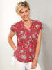 WITT WEIDEN Druckbluse in erdbeere-eucalyptus-bedruckt