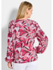 GOLDNER Kurzgröße:  Viskosebluse mit floralem Muster in pink / gemustert