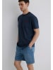 Mavi Jeans T-Shirt mit Rundhalsausschnitt und Logo Stickerei in Dunkelblau