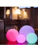 STAR Trading LED Gartenkugel RGB aufladbar D: 30cm in weiß