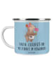 Mr. & Mrs. Panda Kaffeebecher Tante Zuckersüß mit Spruch in Blau Pastell