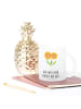 Mr. & Mrs. Panda Teetasse Blume Sonnenblume mit Spruch in Transparent