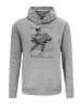 GreenBomb Hoodie Animal Sloth Flying in Heidekraut Grau