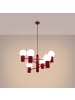 Nice Lamps Kronleuchter ORBITAL 6 red H 230 cm