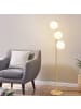 ZMH Stehlampe 3-flammige E27 in gold Glasschrim