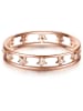 Glanzstücke München Ring Sterne aus Sterling Silber mit Zirkonia in roségold