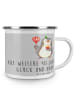 Mr. & Mrs. Panda Emaille Tasse 40. Hochzeitstag Rubinhochzeit mi... in Heather Grey