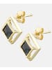 Vanlere Ohrstecker aus 375 Gelbgold mit Saphir