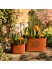 UNUS Blumentopf Handtasche Rostopfik 2er Set in Braun