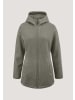 Hessnatur Wollfleece Kapuzen-Jacke in seegras