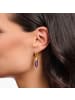Thomas Sabo Creolen Mit Anhänger Aus Imitiertem Amethyst in gelbgoldfarben, violett, weiß