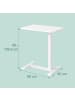 relaxdays Stehpult in Weiß - (B)60 x (H)100,5 x (T)40 cm