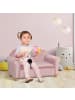 HOMCOM Kindersofa in Rosa 84L x 41,5B x 48,5H cm