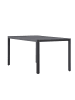 home24 home24 Gartentisch - Beige - Aluminium - 85 x 72 x 150 cm in Schwarz