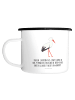 Mr. & Mrs. Panda Camping Tasse Storch mit Spruch in Weiß