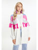 IZIA Damen Cardigan in Wollweiss Pink