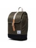 Herschel Retreat - Umhängetasche 31.5 cm (black) in ivy green/light pelican