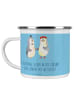 Mr. & Mrs. Panda Kaffeebecher Ehevertrag Zukunft mit Spruch in Sky Blue