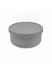 relaxdays 4 x Pizzaballenbox in Dunkelgrau - (H)6,5 x Ø 14,5 cm