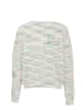Sidona Damen Sweater in WOLLWEISS ROSA MEHRFARBIG