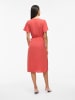 Vila Kleid mit V-Ausschnitt in Paprika