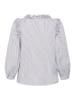 Karen By Simonsen Langarm-Bluse KBBeatrice Feminine in White stripe