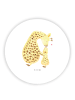 Mr. & Mrs. Panda Rund Magnet Giraffe Kind ohne Spruch in Weiß