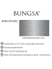 Bungsa Textilarmband in Silber, Schwarz