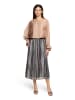 Betty Barclay Satin-Bluse mit U-Boot-Ausschnitt in Macchiato