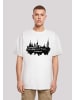 F4NT4STIC T-Shirt Cities Collection - Hamburg skyline in weiß
