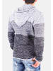 RESLAD Strickpullover Colorblock in schwarz