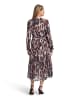 Betty Barclay Stufenkleid langarm in Dark Blue/Rosé