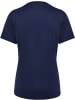 Hummel Sportshirt "Hmlessential Jersey S/S Woman" in Blau