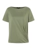 More & More Kurzarmshirt in pale olive green