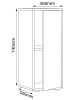 VCM  Büroschrank Aktenschrank Sideboard Salia 2fach in Anthrazit