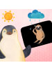 Mr. & Mrs. Panda Badvorleger Faultier Vogel ohne Spruch in Schwarz