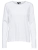 SELECTED FEMME Longsleeve Shirt Basic Sweater SLFSTANDARD Dünner Pullover in Weiß