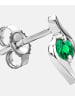 Diamant L'éternel Ohrringe aus 375 Weißgold mit Smaragd