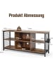 COSTWAY TV-Schrank 140cm in Braun