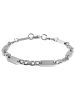 Adeliás Unisex Armband aus Edelstahl 21 cm in silber