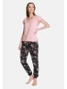 Vive Maria Pyjama Hibiscus Dream in lightpink/schwarz allover