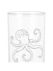 Mr. & Mrs. Panda Wasserglas Tintenfisch mit Spruch in Transparent