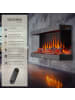 tectake Wandkamin, App, Fernbed., Thermostat, 900/1800 W, Überhitzungsschutz