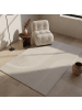 KADIMA DESIGN Teppich Kurzflor Waschbar Boho LAVAREDO Strapazierfähig OEKO-TEX in Creme