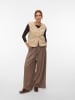 Vero Moda Teddyfell Weste in Oatmeal